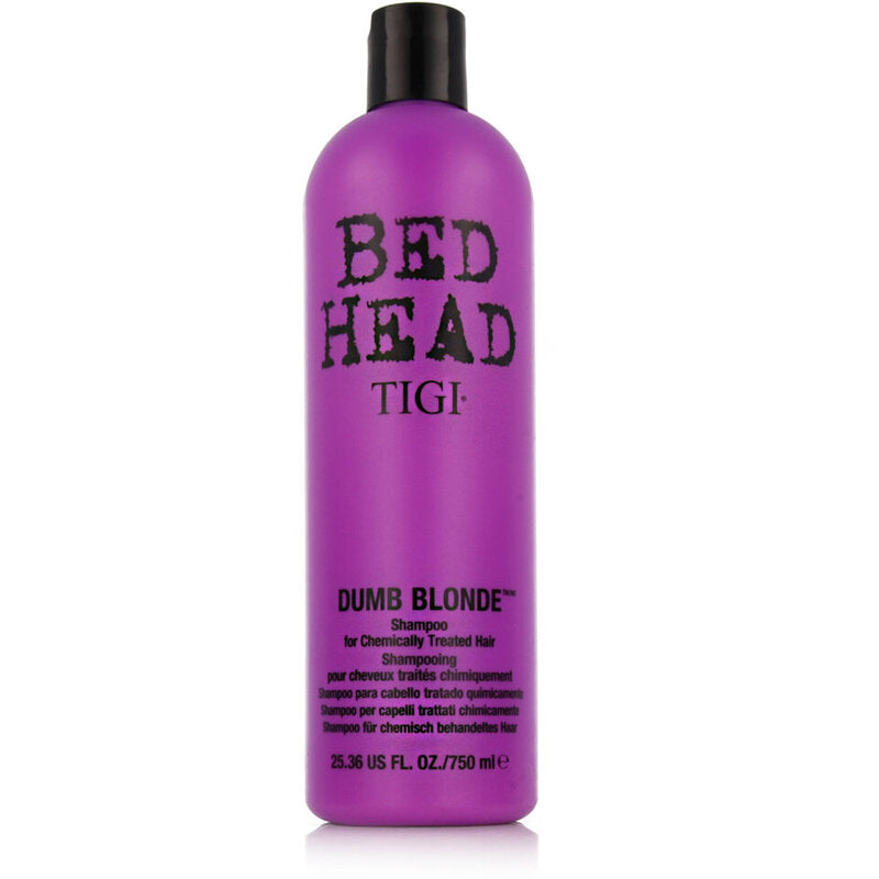 Tigi šampūnas chemiškai apdorotiems šviesiems plaukams Bed Head Dumb Blonde (šampūnas)