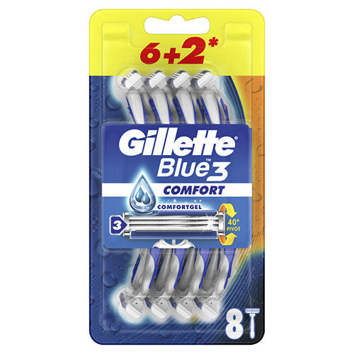 Gillette Blue3 Comfort ( 6 + 2 vnt )