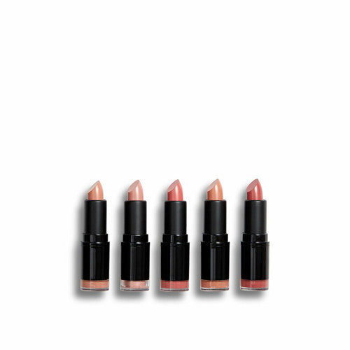 „Makeup Revolution Blushed Nudes“ lūpų dažų kolekcija (5 vnt.) - lūpų dažų rinkinys