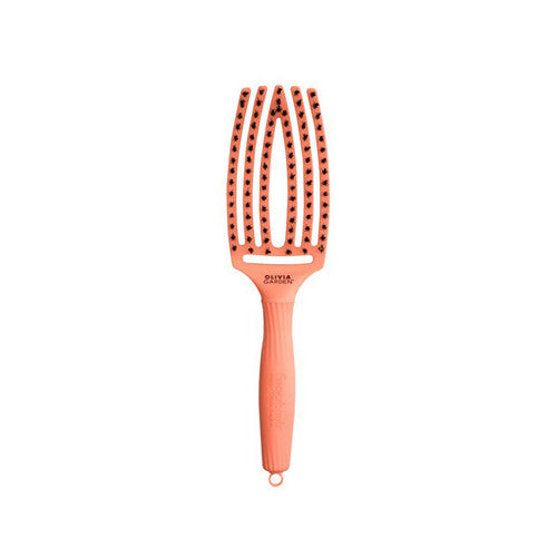 Olivia Garden FingerBrush Medium Coral plaukų šepetys