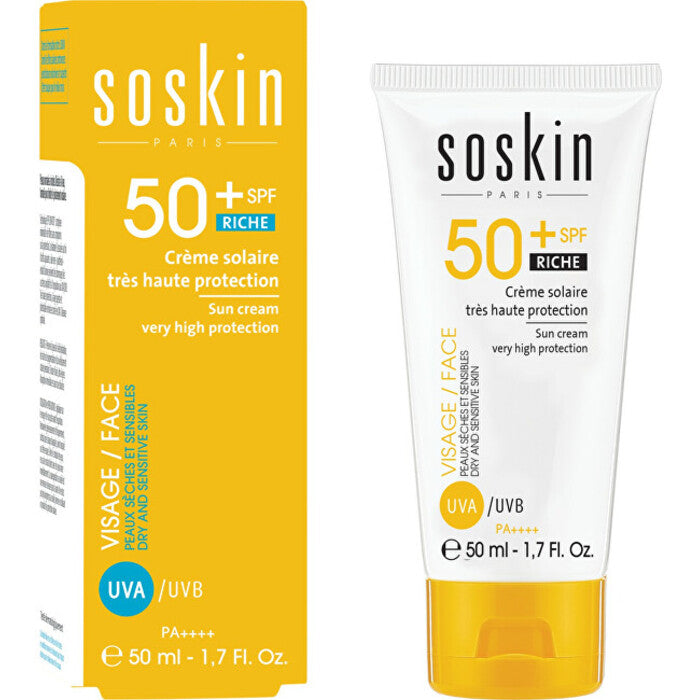 Soskin Paris Sun Care Cream SPF 50+ (sausai ir jautriai odai) – Apsauginis kremas