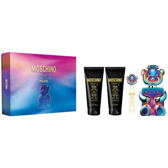 Moschino Žaislas 2 Pearl dovanų rinkinys EDP 100 ml, kūno losjonas 100 ml, dušo gelis 100 ml ir mini EDP 10 ml
