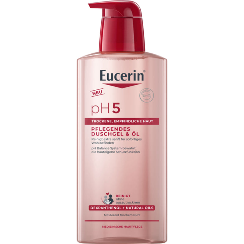 Eucerin pH5 dušo želė ir aliejus – dušo želė ir aliejus