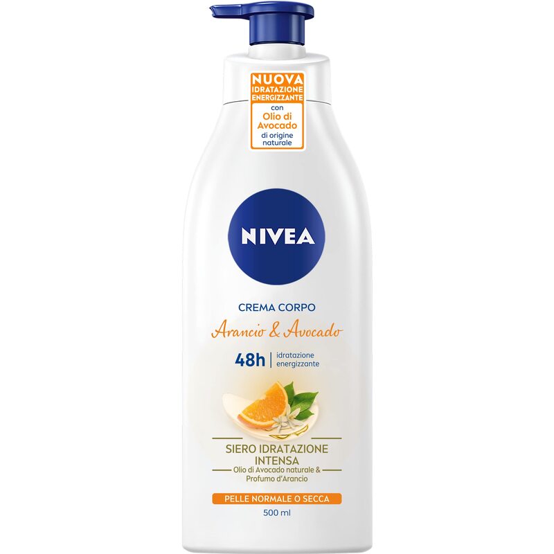 Nivea Orange Flower & Avocado Body Milk – Drėkinamasis kūno pienas