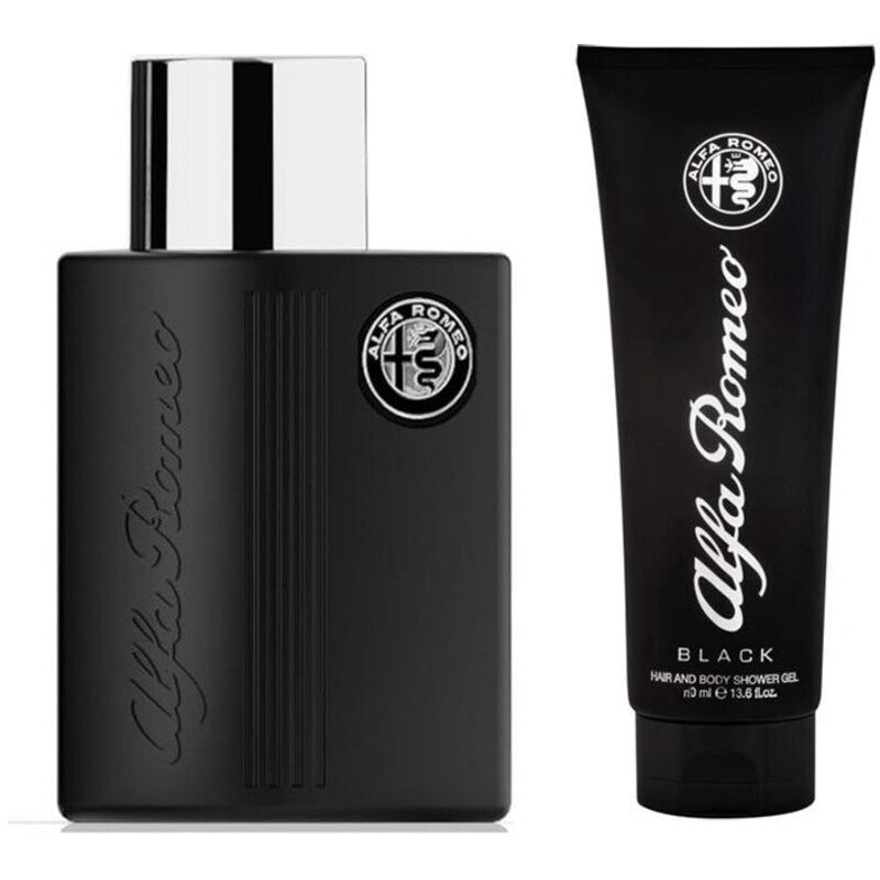 Alfa Romeo Black Gift Set EDT 125 ml and Shower Gel 90 ml