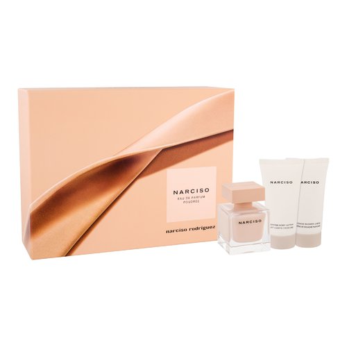 Narciso Rodriguez Narciso Poudree EDP gift set 50 ml, shower cream 50 ml and body lotion 50 ml