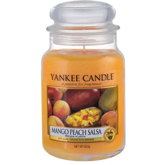 Yankee Candle Mango ir persikų salsos žvakė (mangas ir persikas) - kvapni žvakė