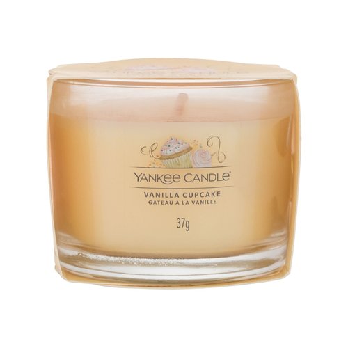 Yankee Candle Vanilinės keksiuko formos žvakė stiklinėje