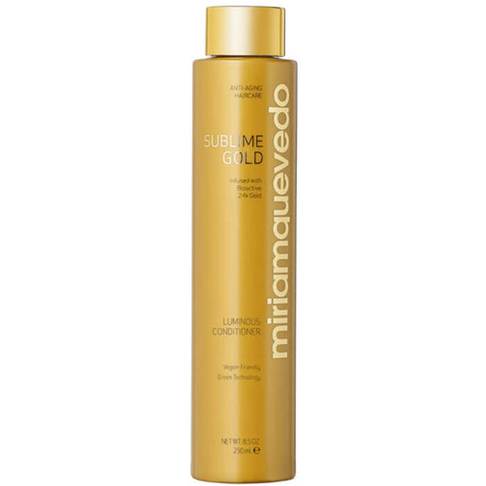 Miriam Quevedo Sublime Gold Luminous kondicionierius – drėkinamasis kondicionierius spindintiems plaukams.