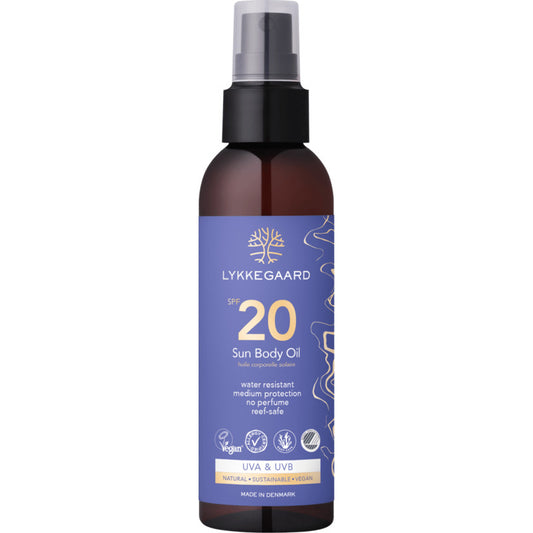 Lykkegaard Sun Body Oil SPF 20 – apsauginis aliejus nuo saulės
