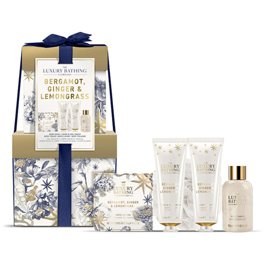 The Luxury Bathing Company Mini kūno priežiūros dovanų rinkinys (bergamotė, imbieras ir citrinžolė)